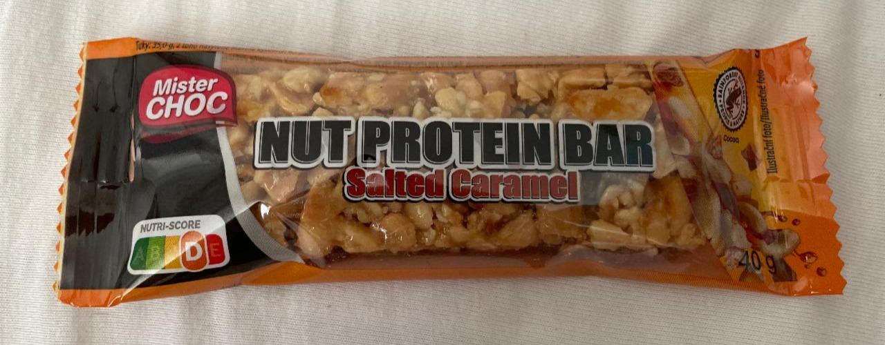 Fotografie - Nut protein bar Salted Caramel Mister Choc