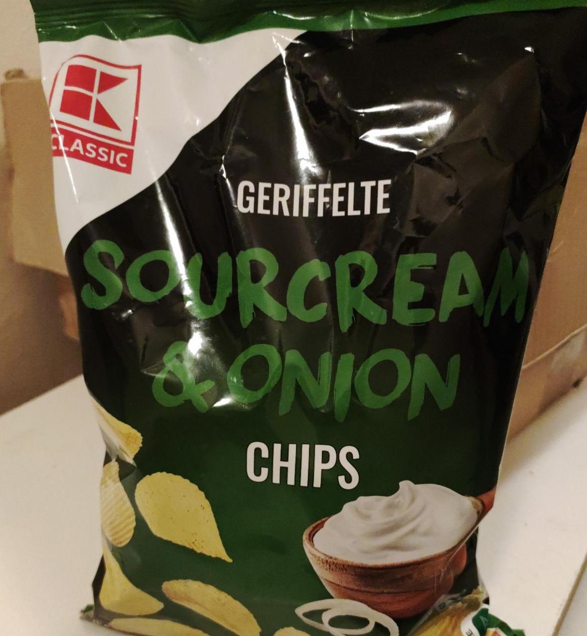 Fotografie - Sourcream & Onion chips K-Classic