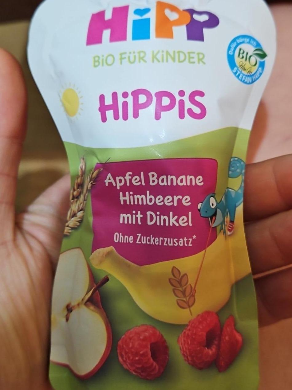 Fotografie - Hippis Apfel Banane Himbeere mit Dinkel Hipp