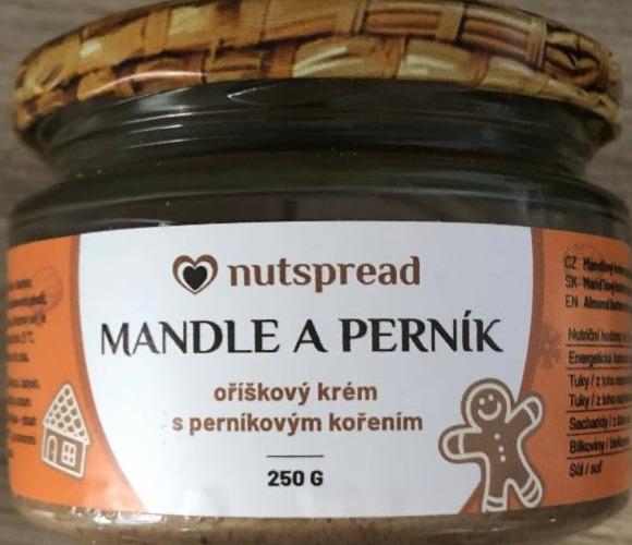 Fotografie - mandle perník orieškový krém s perníkovým korením Nutspread