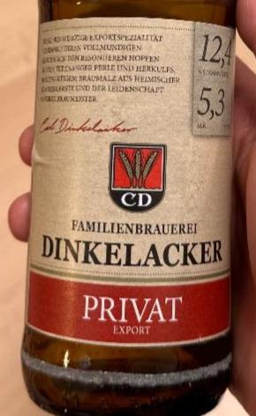 Fotografie - Dinkelacker Privat Export CD
