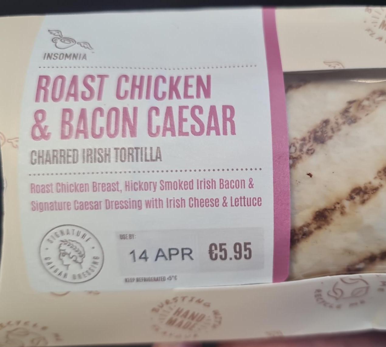 Fotografie - Roast Chicken & Bacon Caesar Charred Irish Tortilla Insomnia