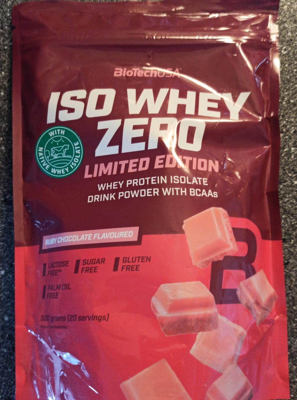 Fotografie - Iso Whey Zero Ruby Chocolate BioTechUSA