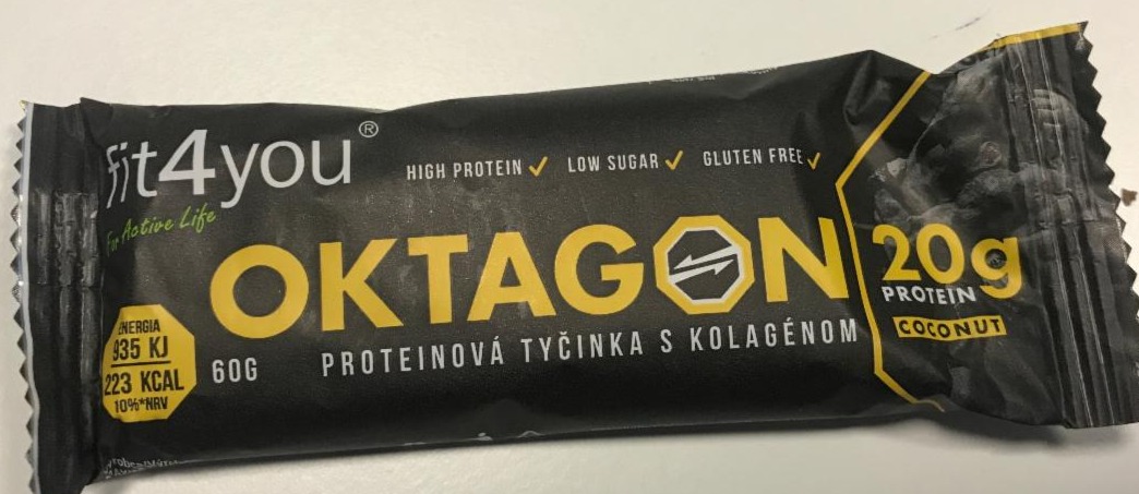 Fotografie - Oktagon proteinová tyčinka coconut