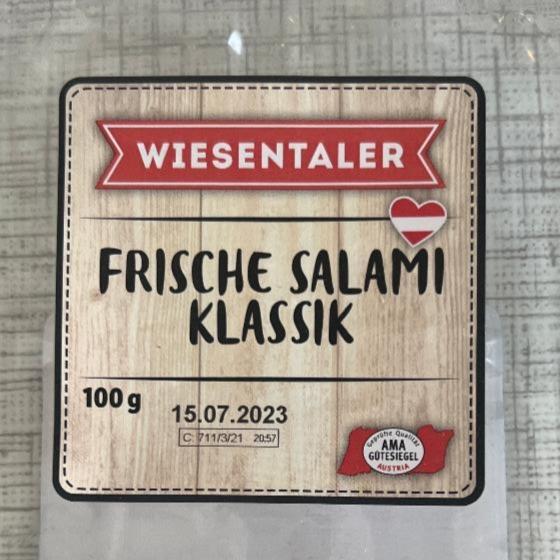 Fotografie - Frische salami klassik Wiesentaler