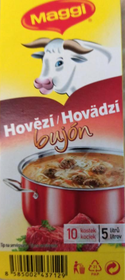 Fotografie - Zlatý Hovädzí bujón Maggi