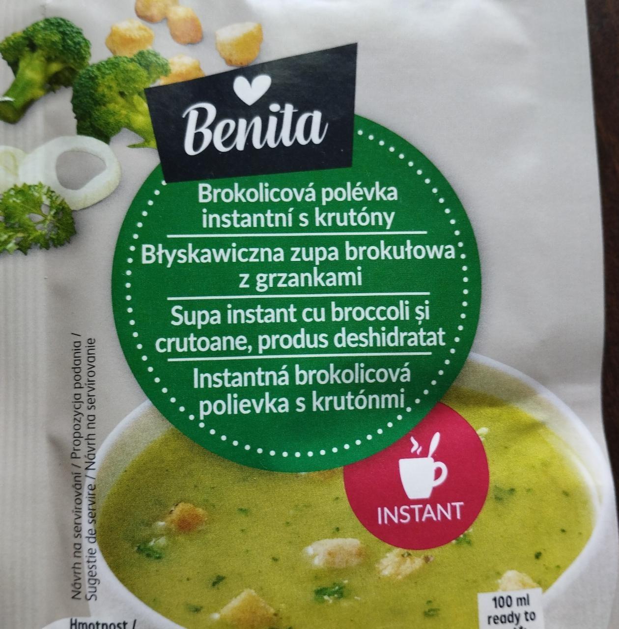 Fotografie - Instantná brokolicová polievka s krutónmi Benita