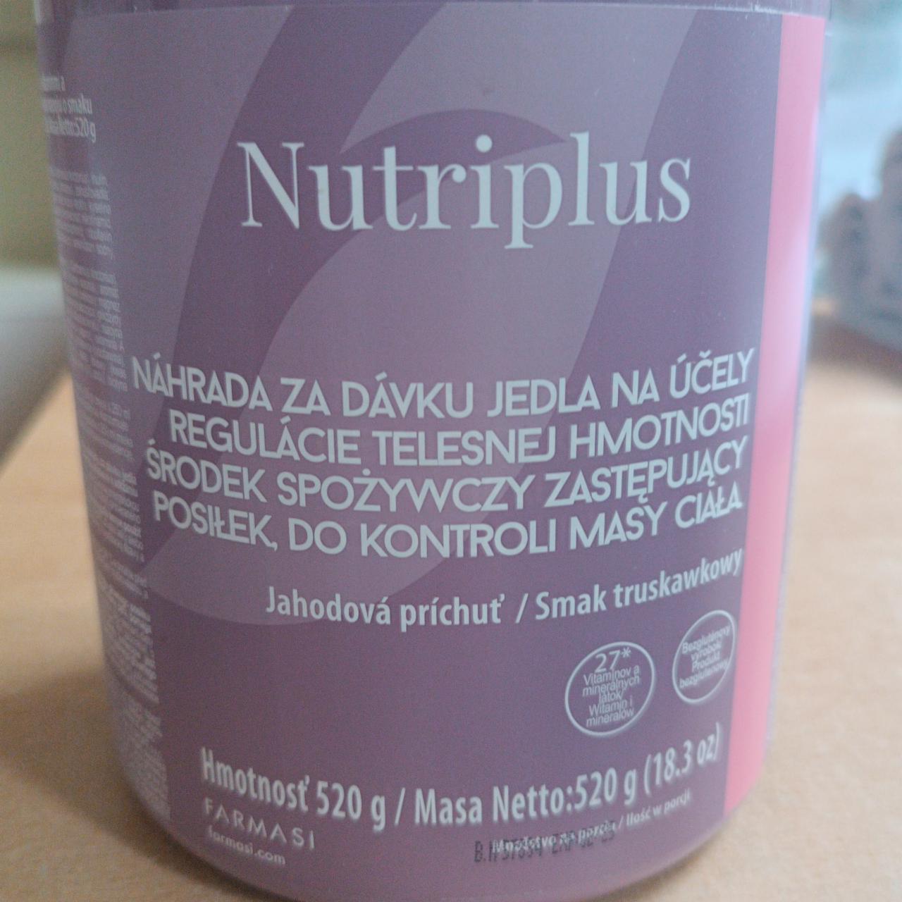 Fotografie - Náhrada za dávku jedla na účely regulácie telesnej hmotnosti Jahodová príchuť Nutriplus