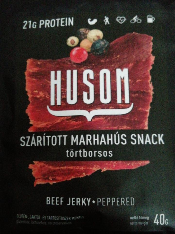 Fotografie - Husom beef jerky peppered