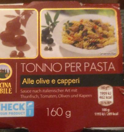 Fotografie - Tono Per Pasta Alle olive e capperi