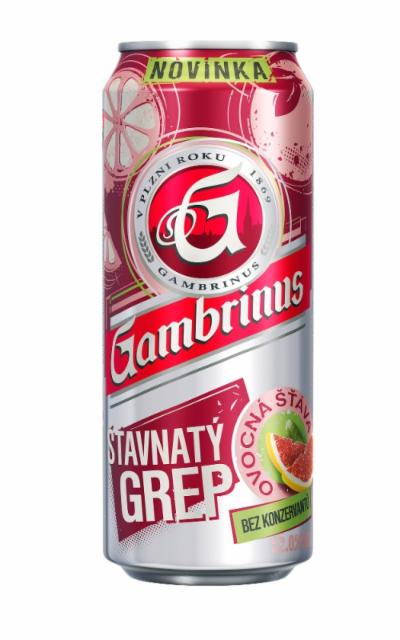 Fotografie - Gambrinus šťavnatý grep