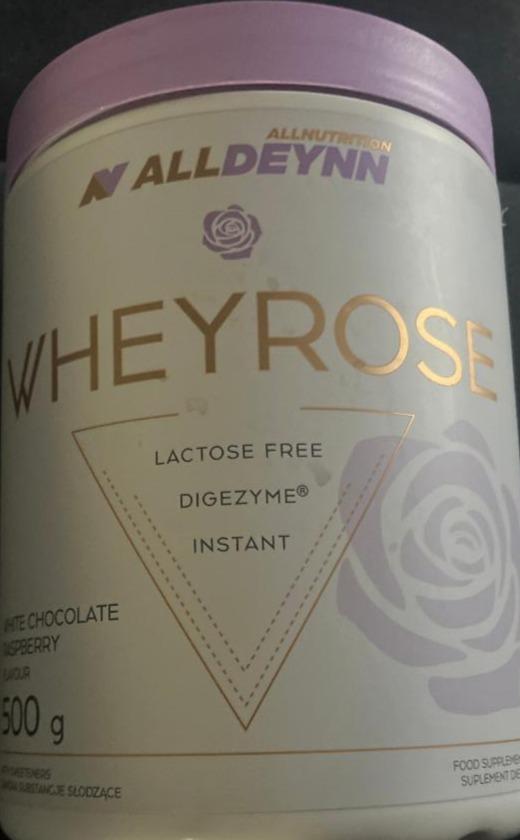 Fotografie - Wheyrose Allnutrition Alldeynn White Chocolate Raspberry