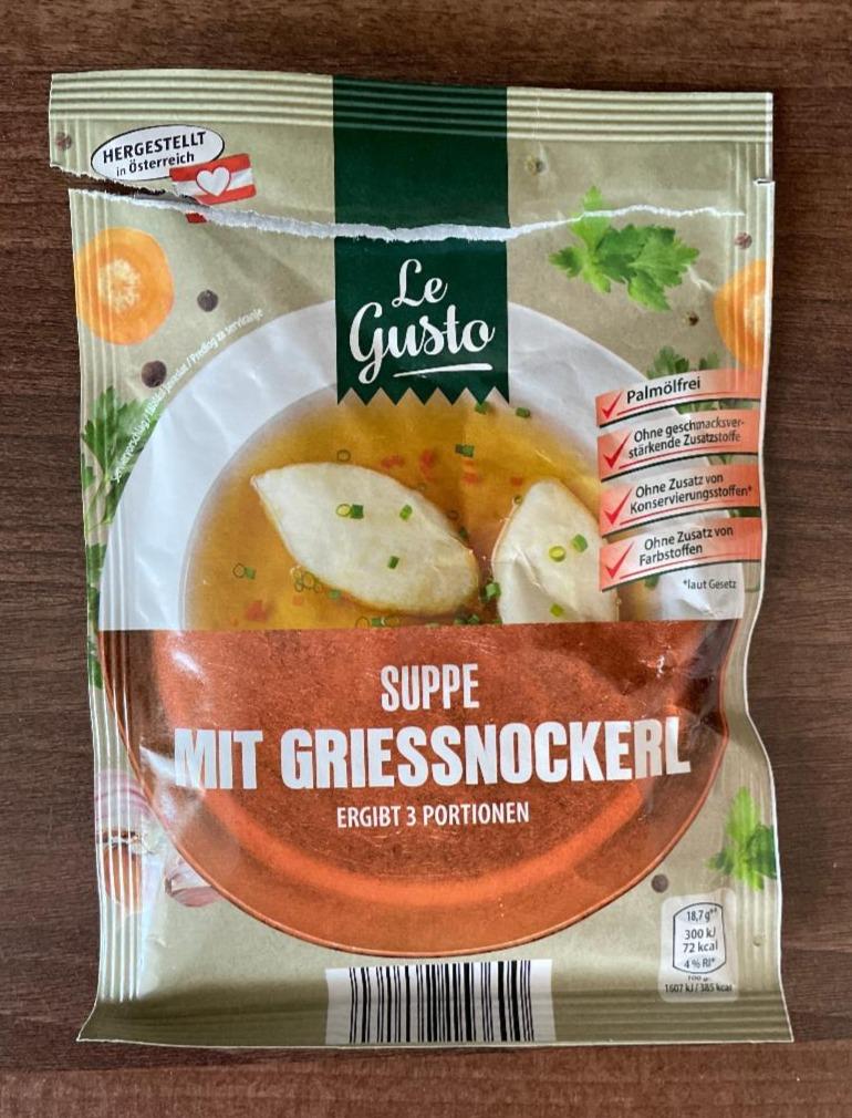 Fotografie - Suppe mit Griessnockerl Le Gusto