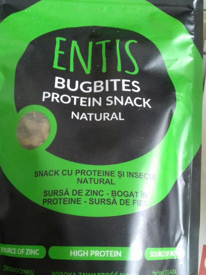 Fotografie - Entis Bugbites protein snack natural