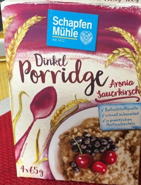 Fotografie - dinkel porridge aronia sauerkirsch