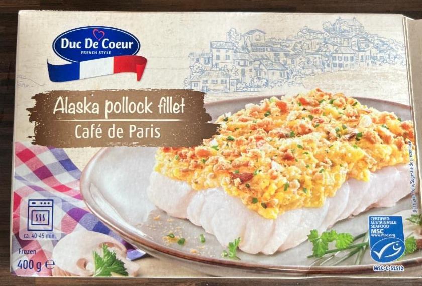 Fotografie - Alaska pollock fillet Cafe de paris Duc De Coeur