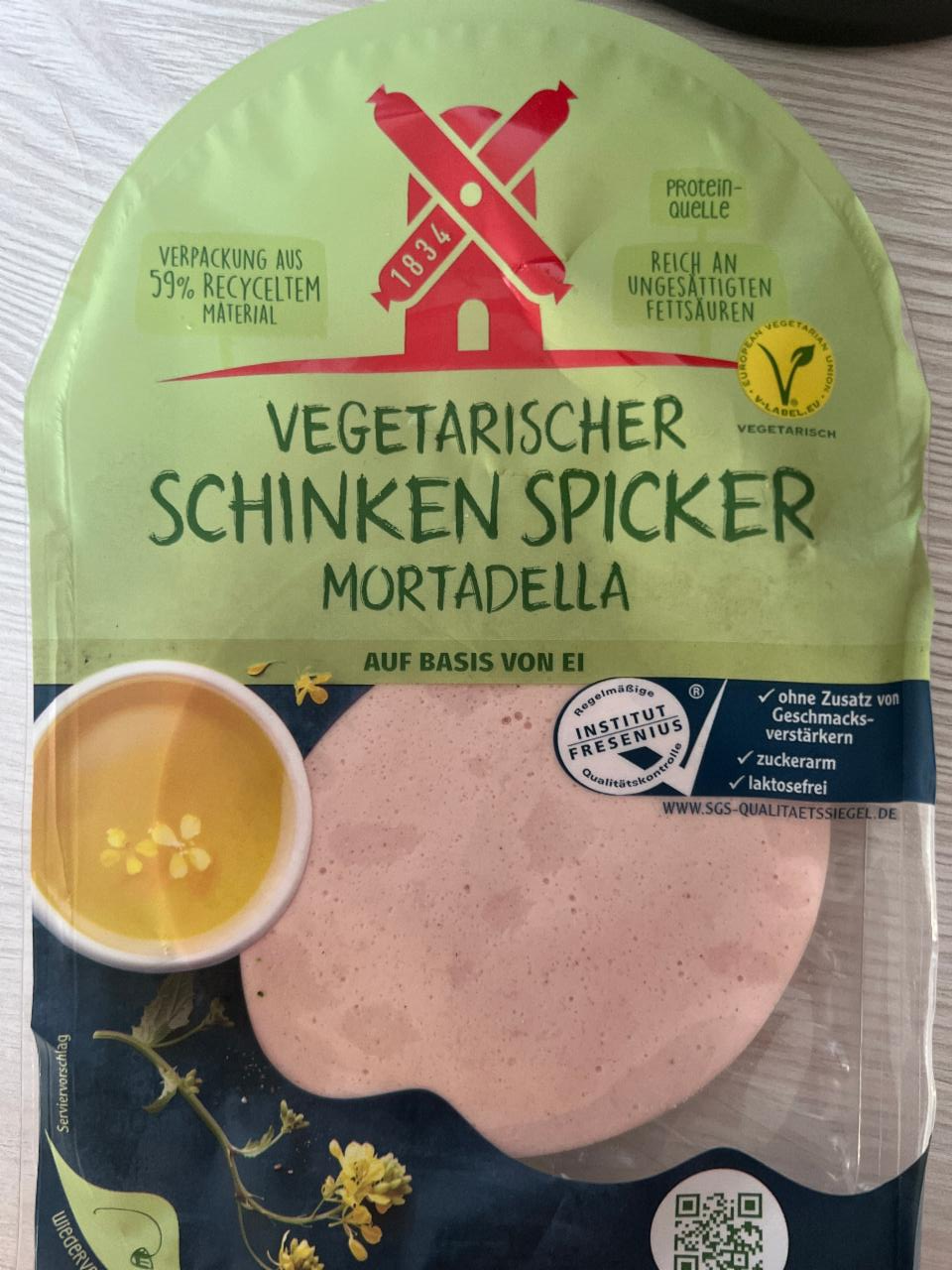 Fotografie - Vegetarischer schinken spicker Mortadella