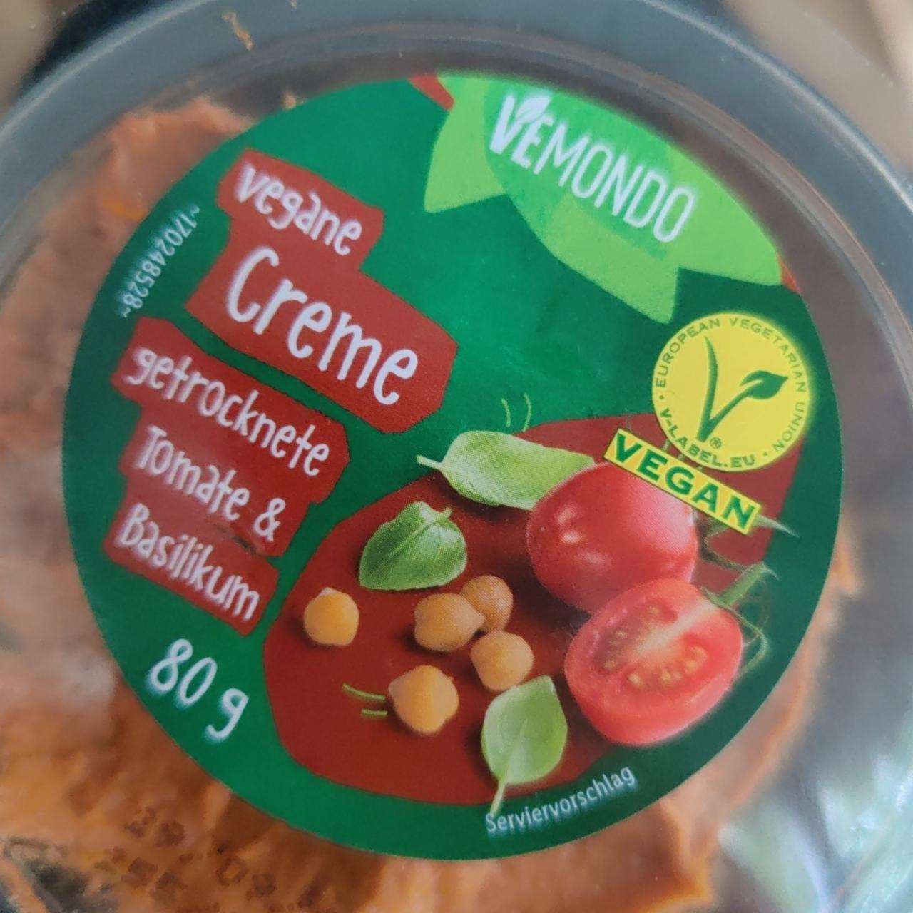Fotografie - vegane creme getrocknete Tomaten