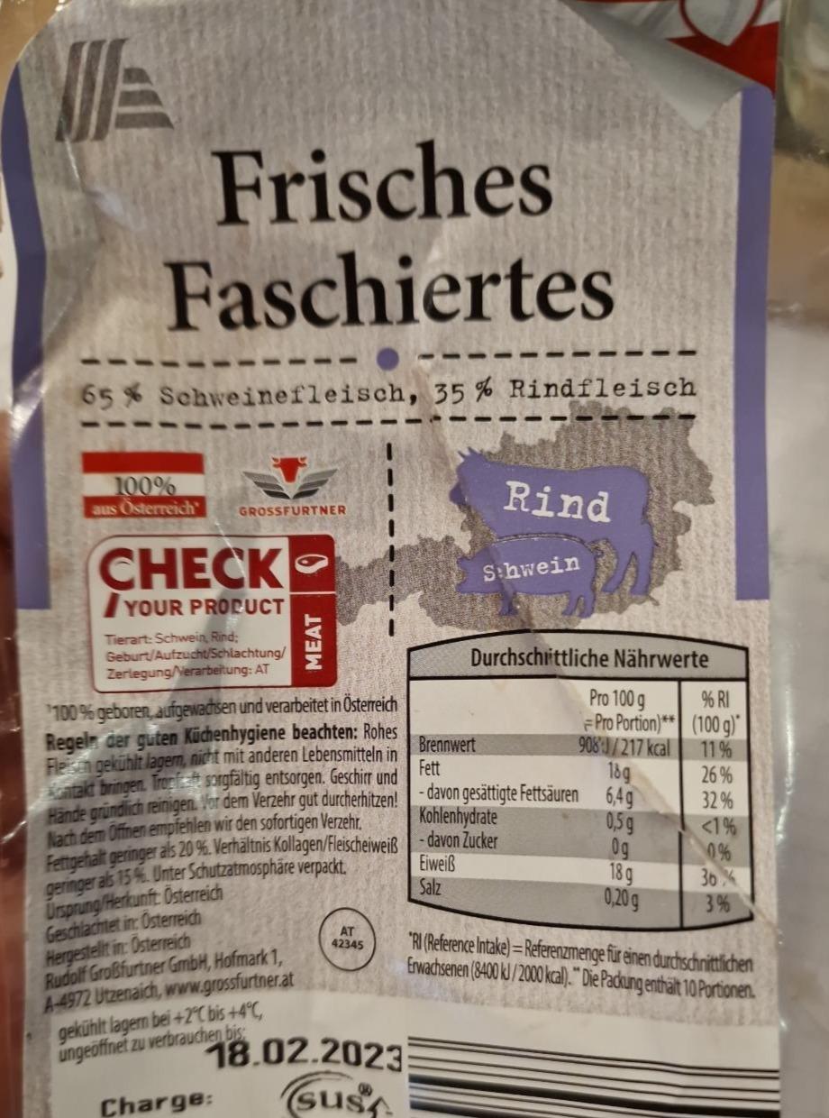 Fotografie - Frisches Faschiertes