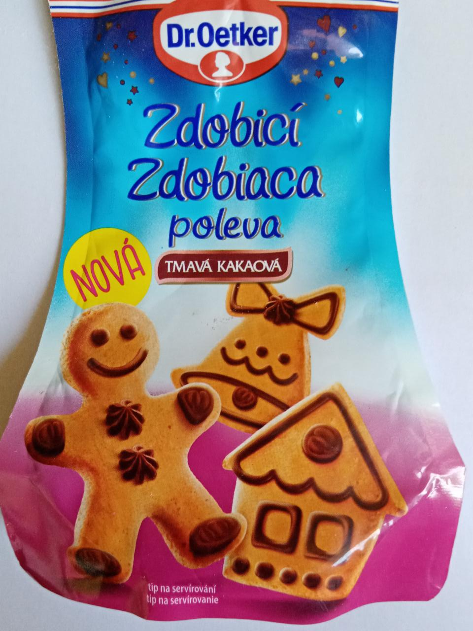 Fotografie - Zdobící poleva tmavá kakaová Dr.Oetker