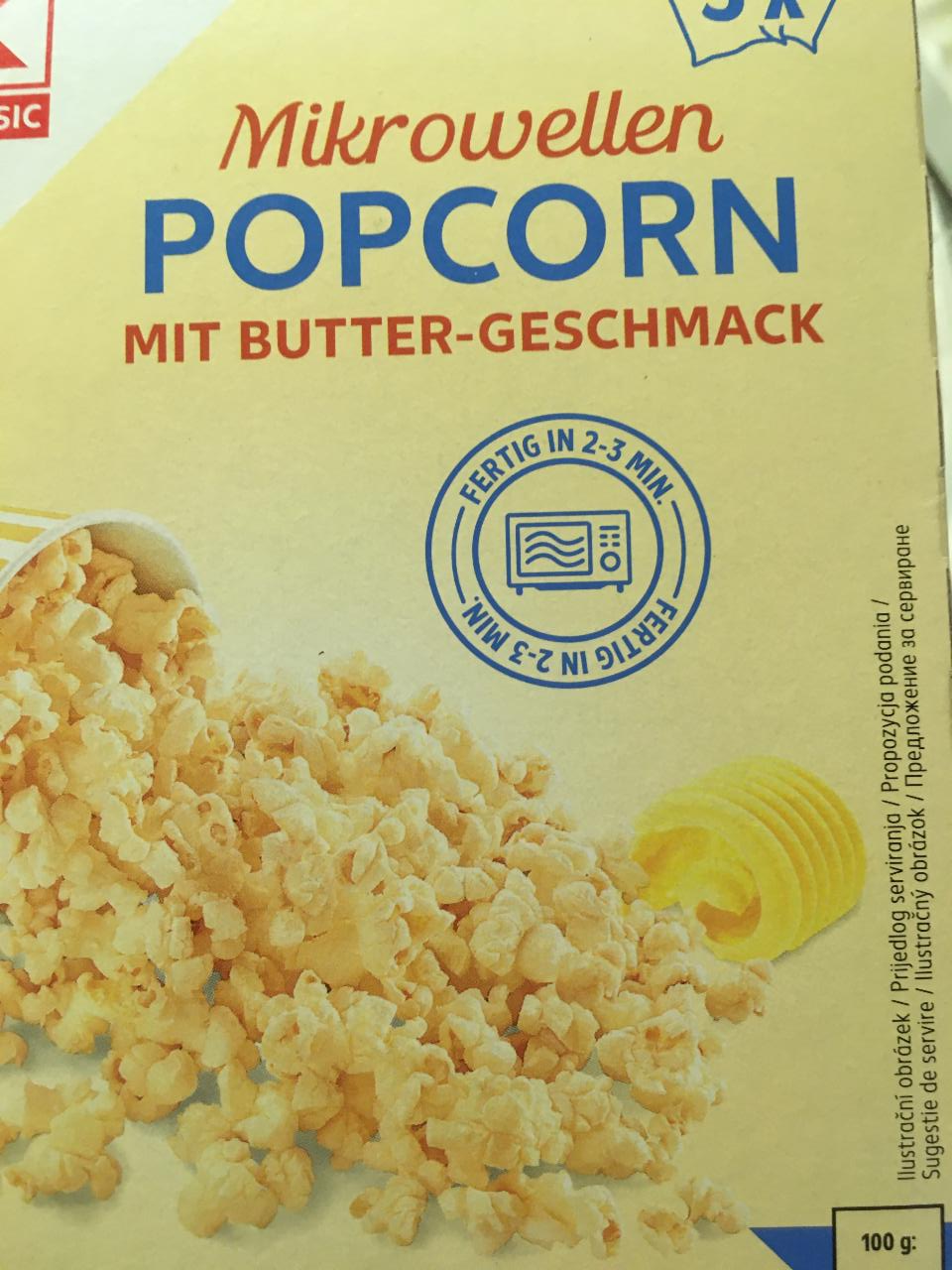 Fotografie - Mikrowellen Popcorn Mit Butter-Geschmack