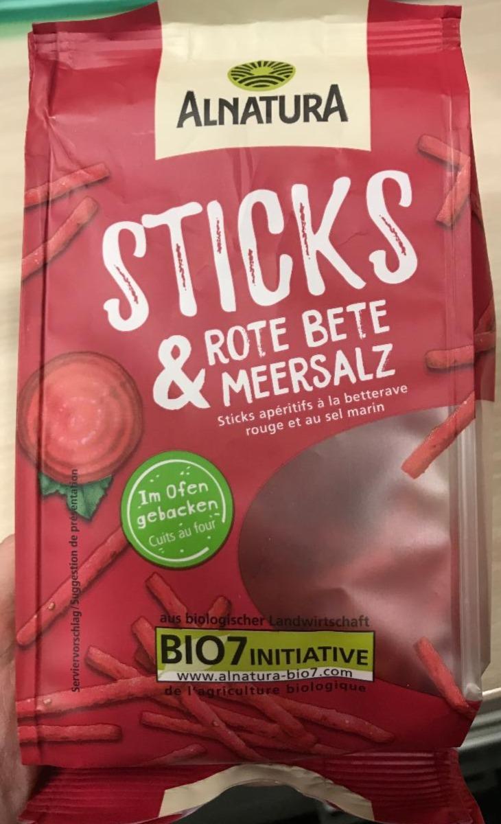 Fotografie - Sticks Rote Bete & Meersalz Alnatura