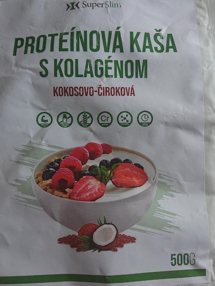 Fotografie - Proteinova kaša s kolagénom kokosovo čirokova SuperSlim