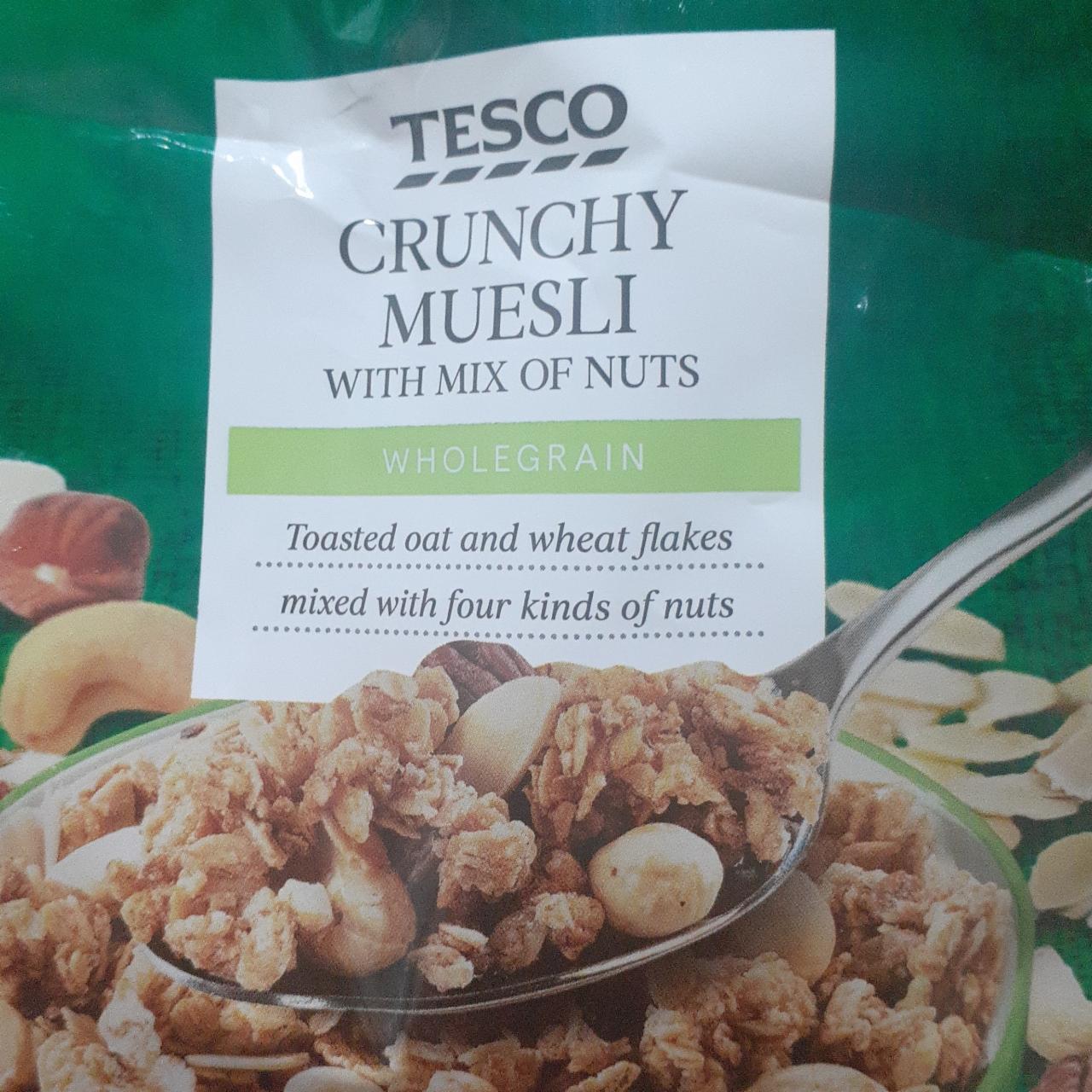 Fotografie - Crunchy muesli with mix of nuts wholegrain Tesco
