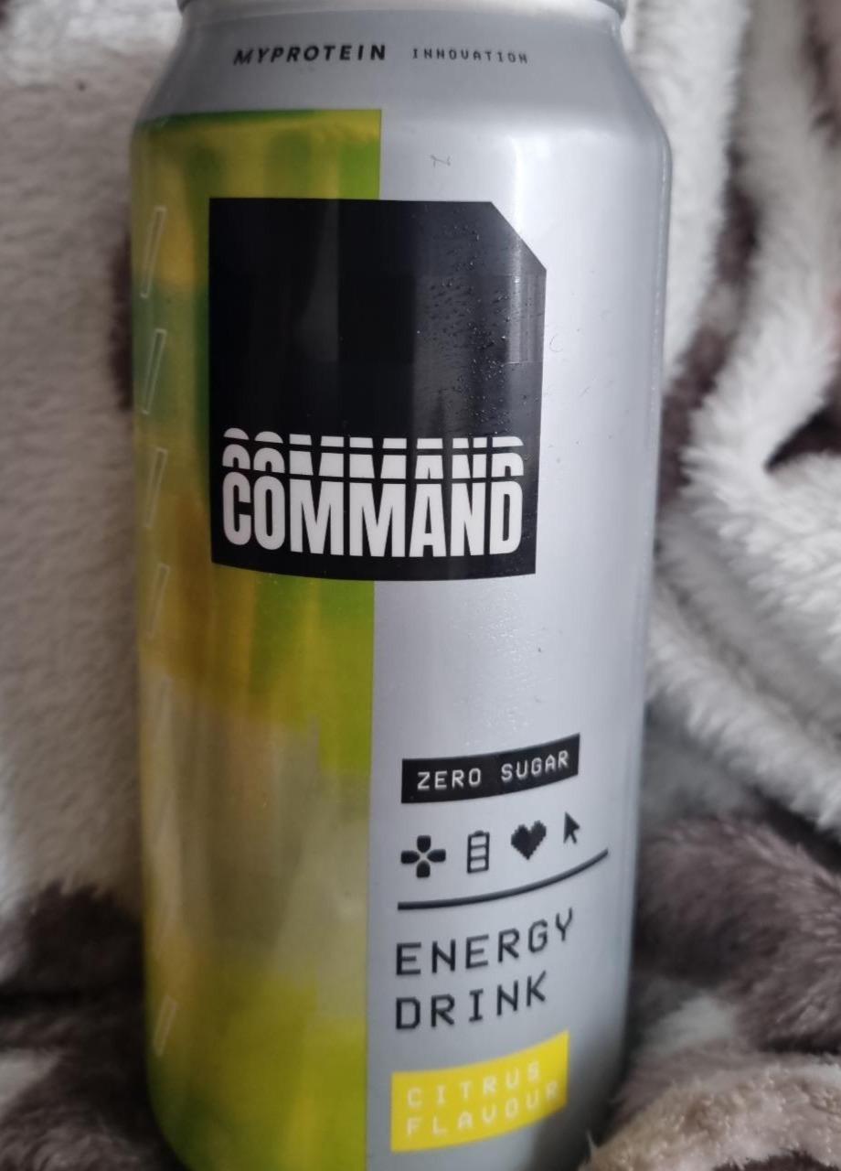 Fotografie - Command Zero Sugar Energy Drink Citrus Myprotein