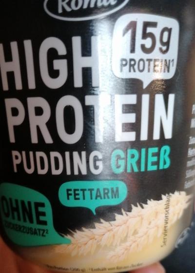 Fotografie - high protetin pudding griess fettarm ohne zukerzusatz