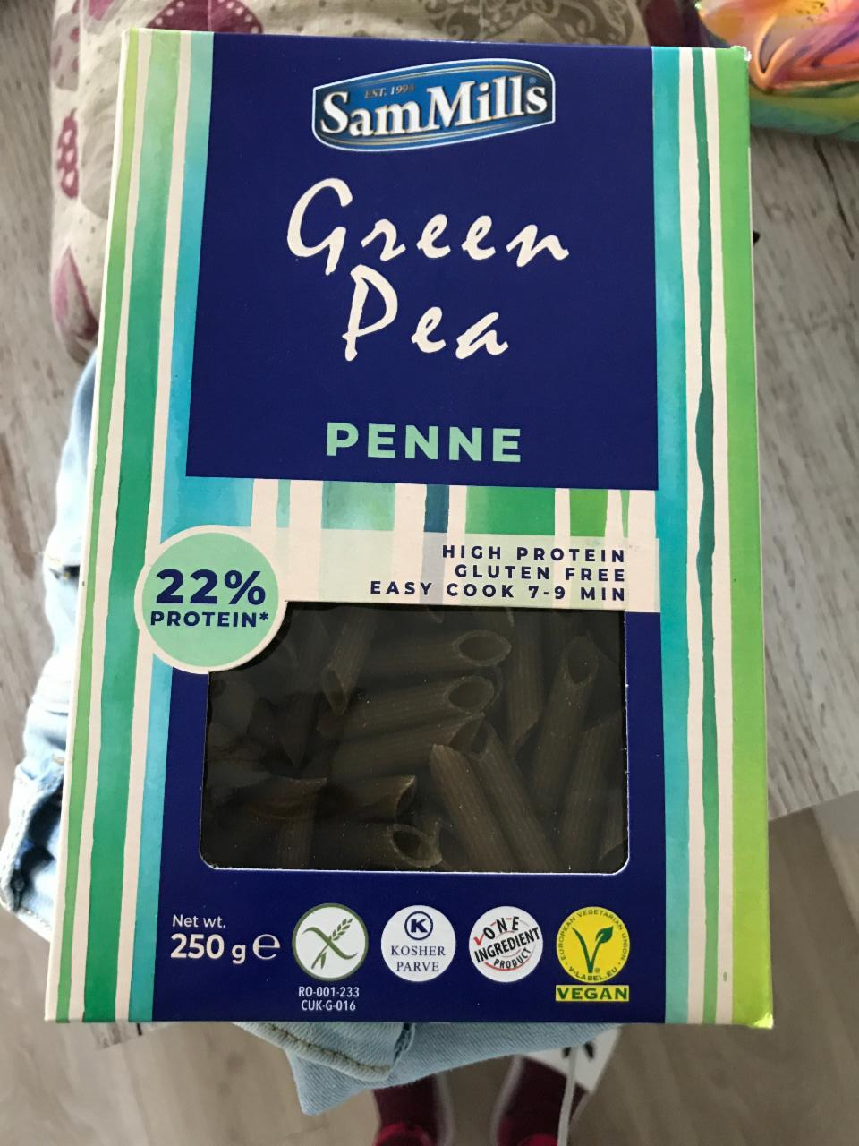 Fotografie - Green Pea Penne Sam Mills