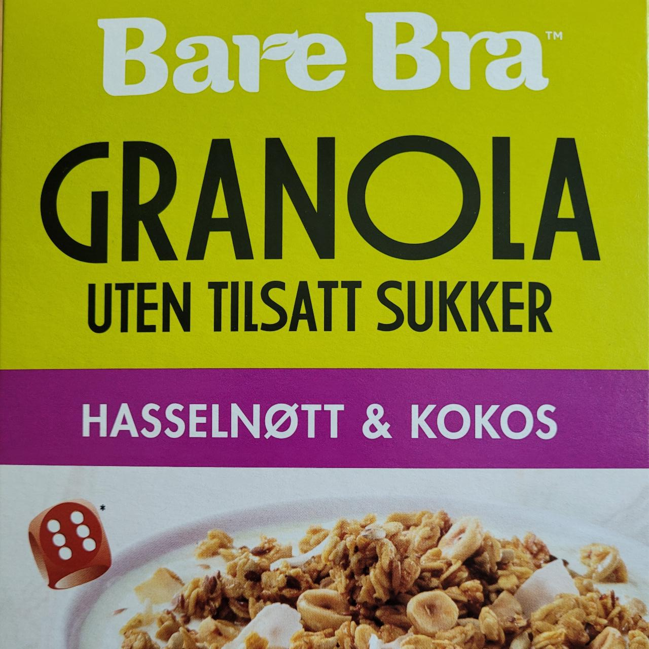 Fotografie - Bare Bra granola hasselnøtt & kokos