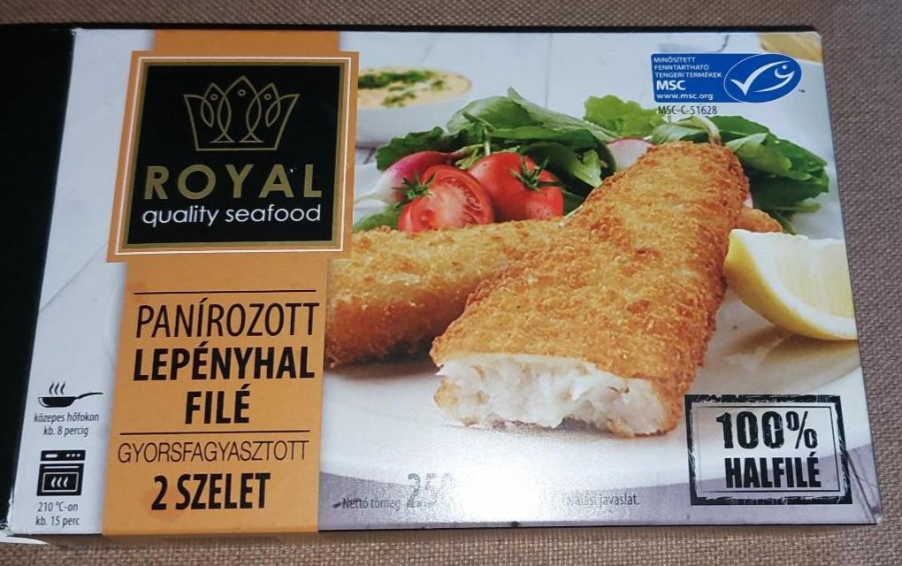 Fotografie - Panírozott Lepényhal Filé Royal quality seafood