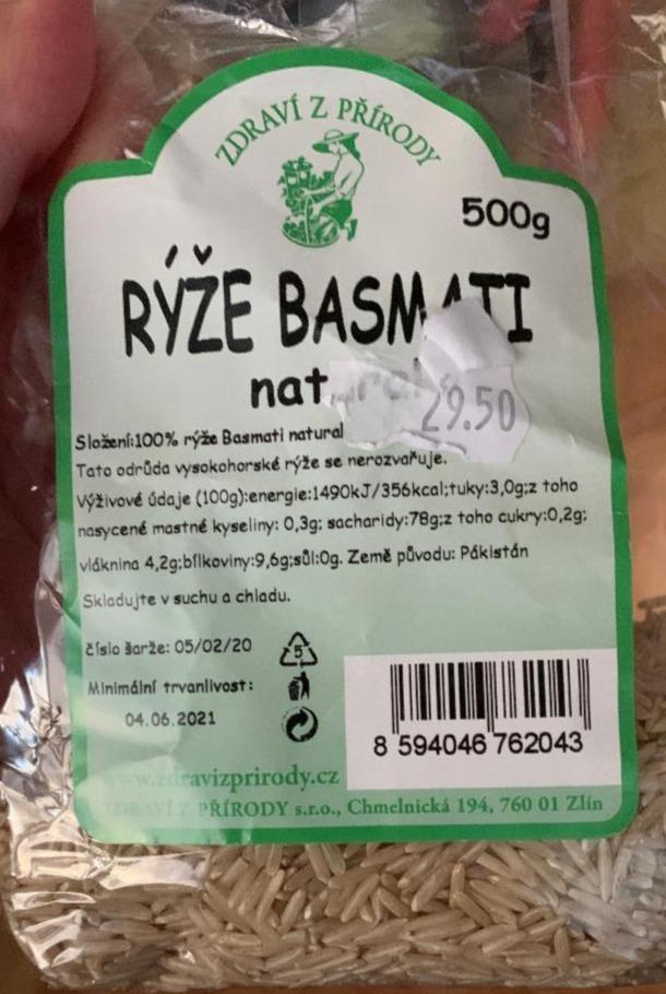 Fotografie - Zdraví z přírody Ryža Basmati natural