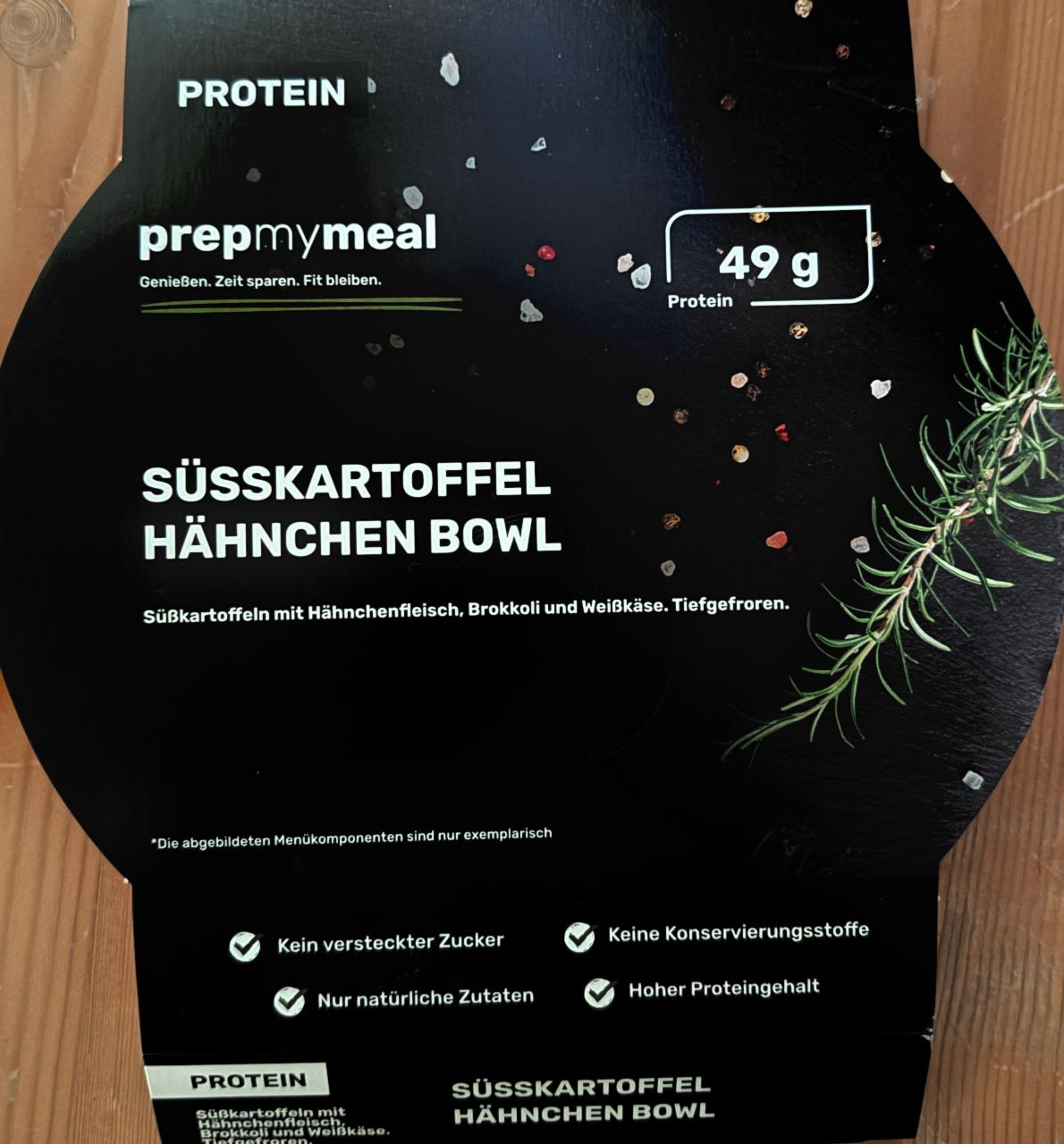 Fotografie - Süsskartoffel Hänchen Bowl PrepMyMeal