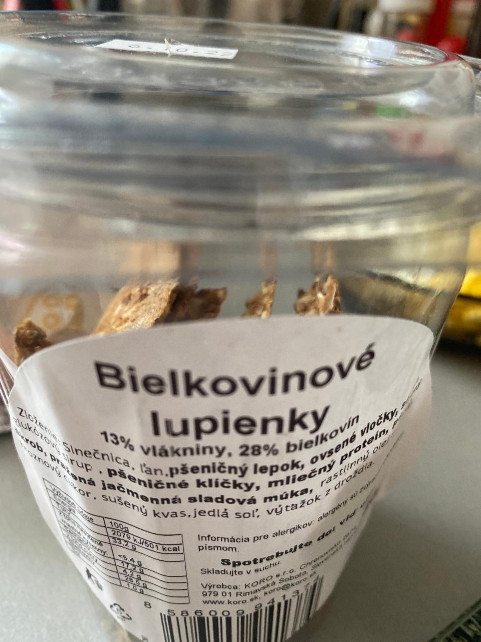 Fotografie - bielkovinové lupienky Koro s.r.o.