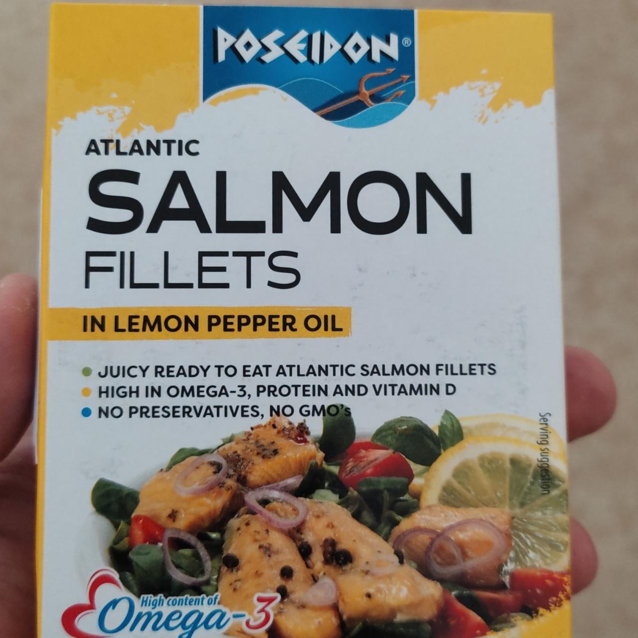 Fotografie - Atlantic Salmon Fillets in lemon pepper oil Poseidon