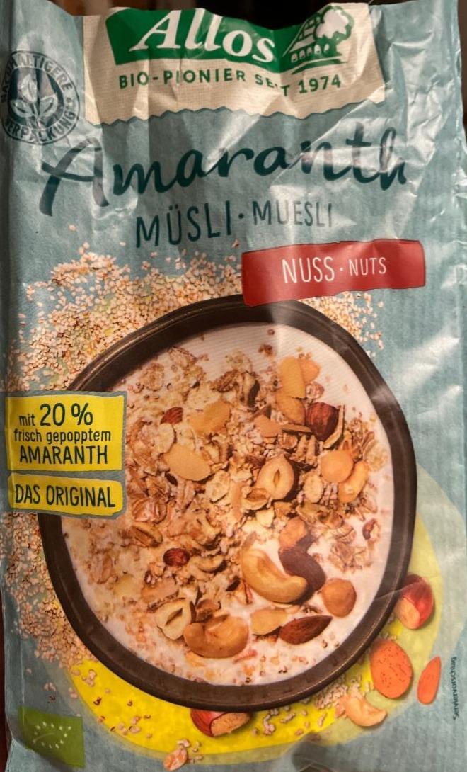 Fotografie - Amaranth Müsli Nuss Allos