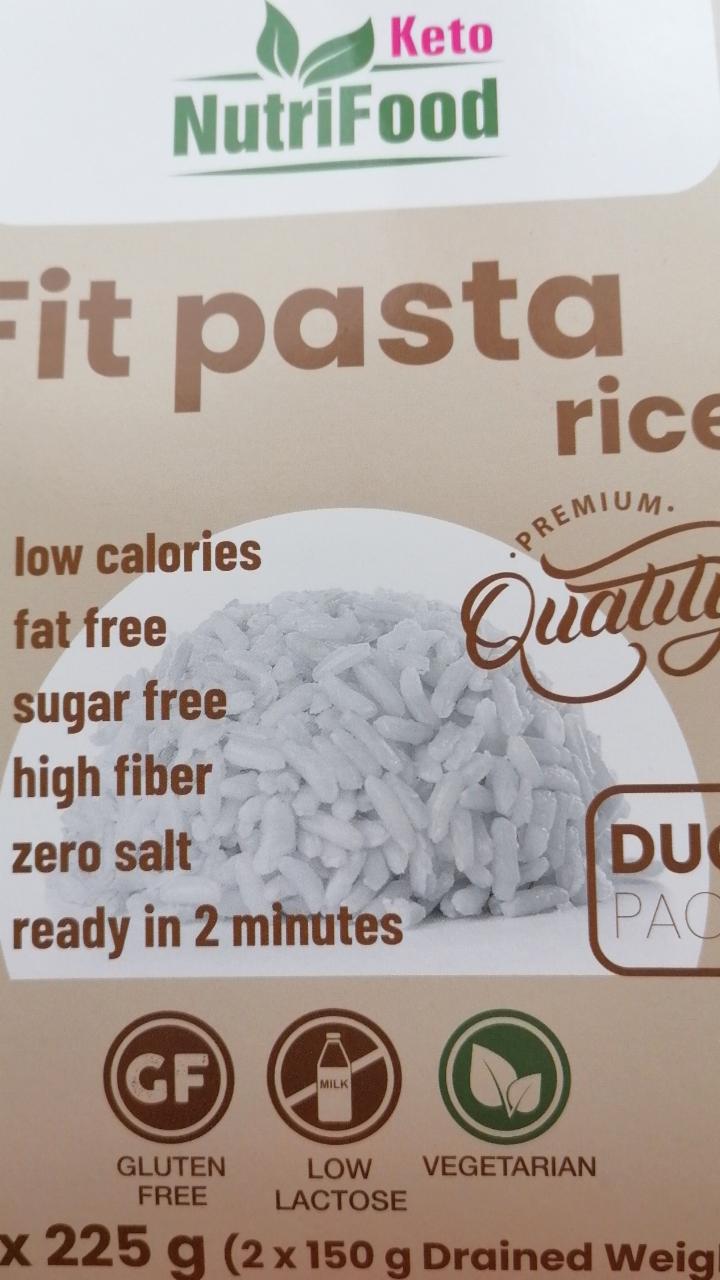 Fotografie - Fit pasta rice nutrifood 