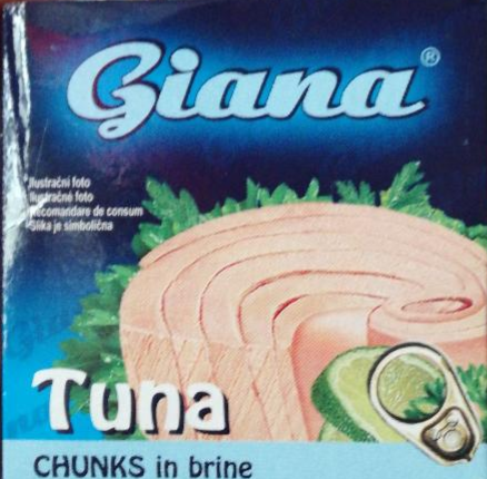 Fotografie - Tuna chunks in brine Giana