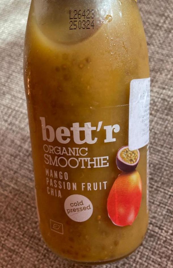 Fotografie - Organic Smoothie Mango Passion fruit Chia bett'r