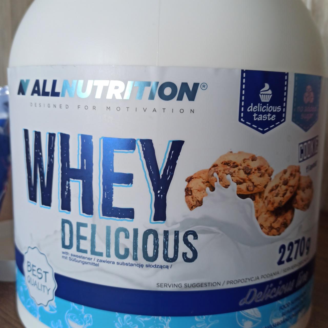 Fotografie - Whey Delicious cookie flavour Allnutrition