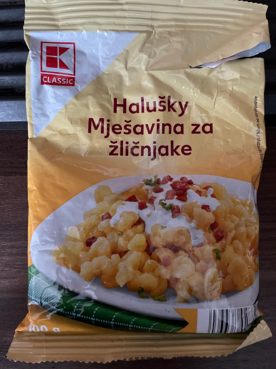 Fotografie - halušky zmes kaufland - mješavina za žličnjake