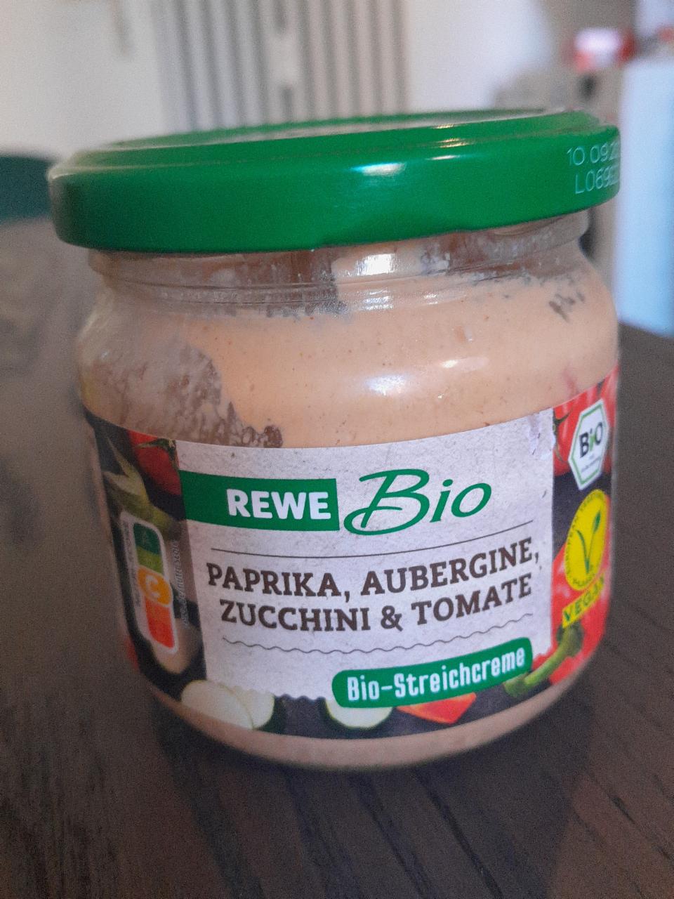 Fotografie - REWE Bio Paprika, Aubergine, Zucchini & Tomate