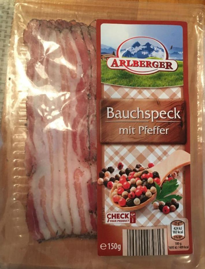 Fotografie - Bauchspeck mit Pfeffer Arlberger