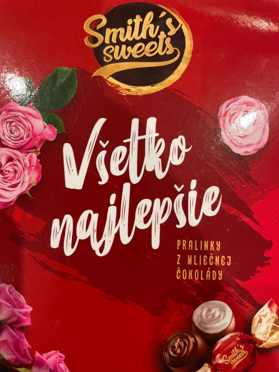 Fotografie - Všetko najlepšie Pralinky z mliečnej čokolády Smith´s sweets