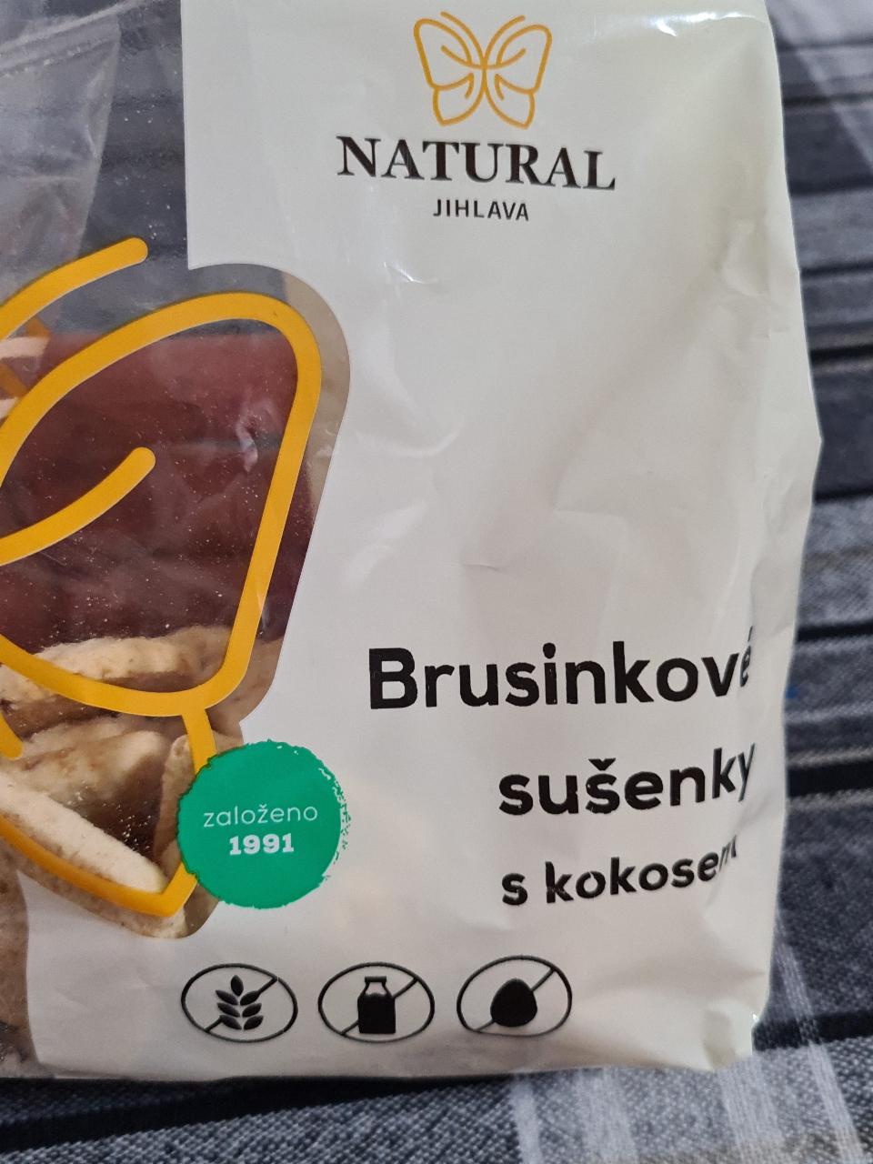 Fotografie - Brusinkové sušenky s kokosem Natural Jihlava