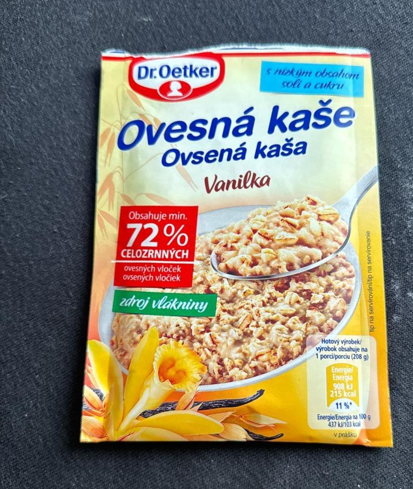Fotografie - Ovsená kaša vanilka Dr.Oetker
