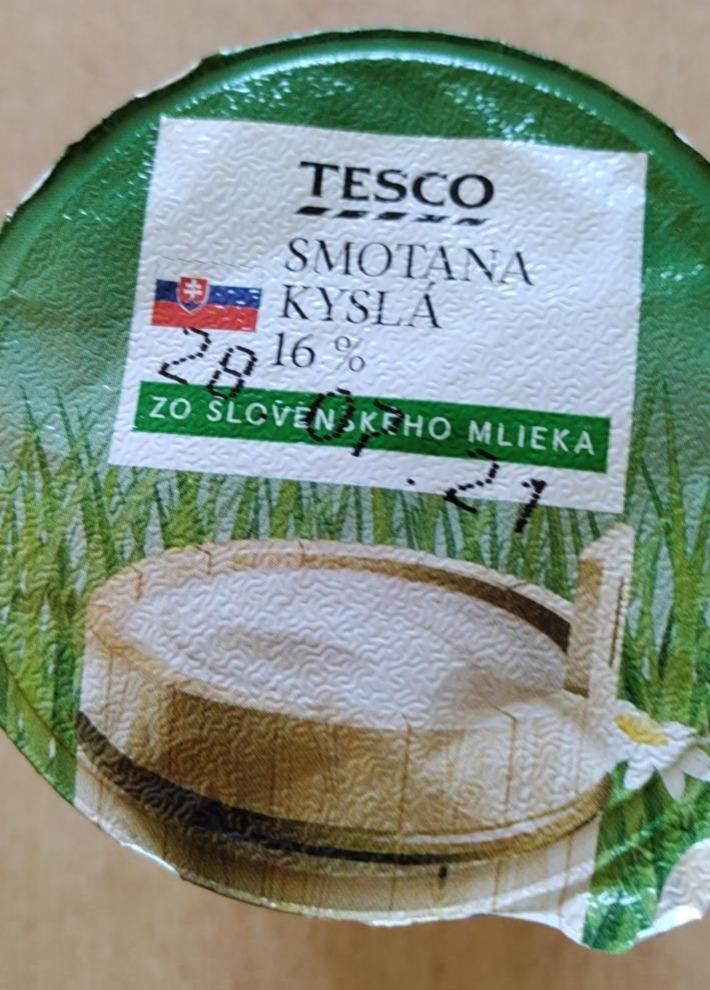 Fotografie - TESCO kysla smotana 16%