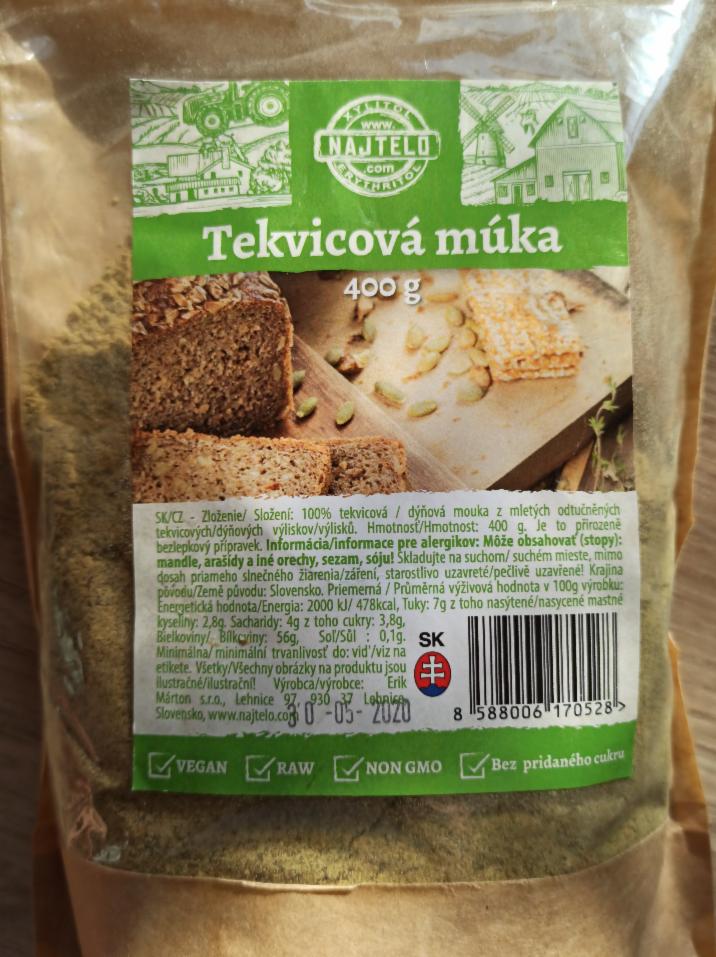 Fotografie - Tekvicová múka najtelo 400g